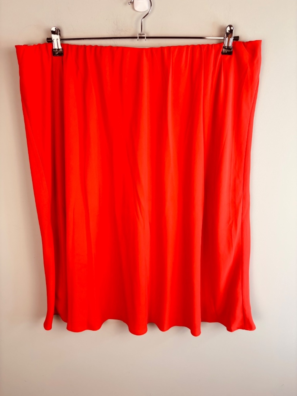 Lane Bryant Orange Chiffon Pull On Skirt NWT Size 22